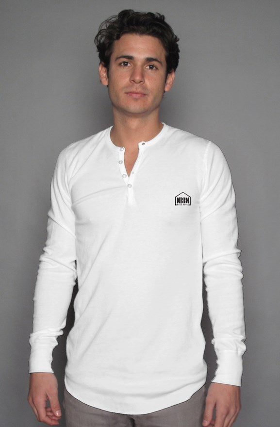 long sleeve henley NMH EMBROIDED 